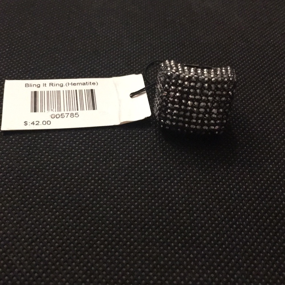 Traci Lynn Hematite Ring